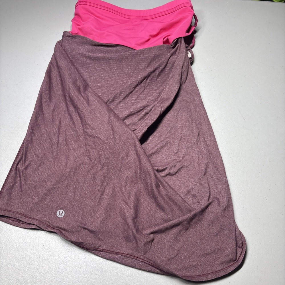 Lululemon Women's Wild Tank w/Shelf Bra – Bordeaux & Pink, Size 4